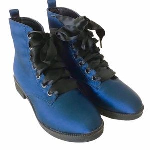 Combat Satin Boots